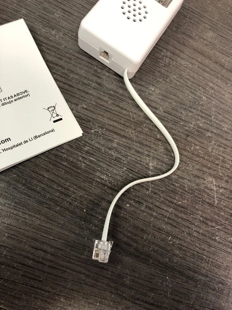 Timbre telefónico con luz LED