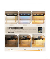 Tocador maquillaje con luz y cajones moderno