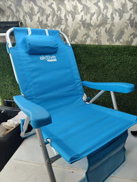 Silla plegable de playa con cojín - Aktive