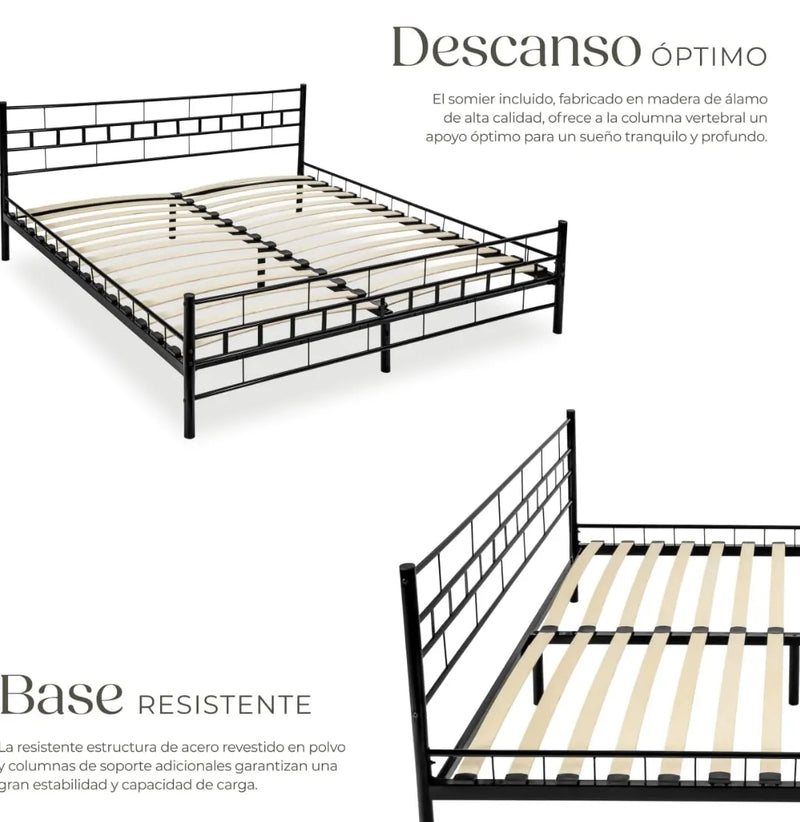 Cama de matrimonio estructura