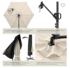 Parasol con luces led