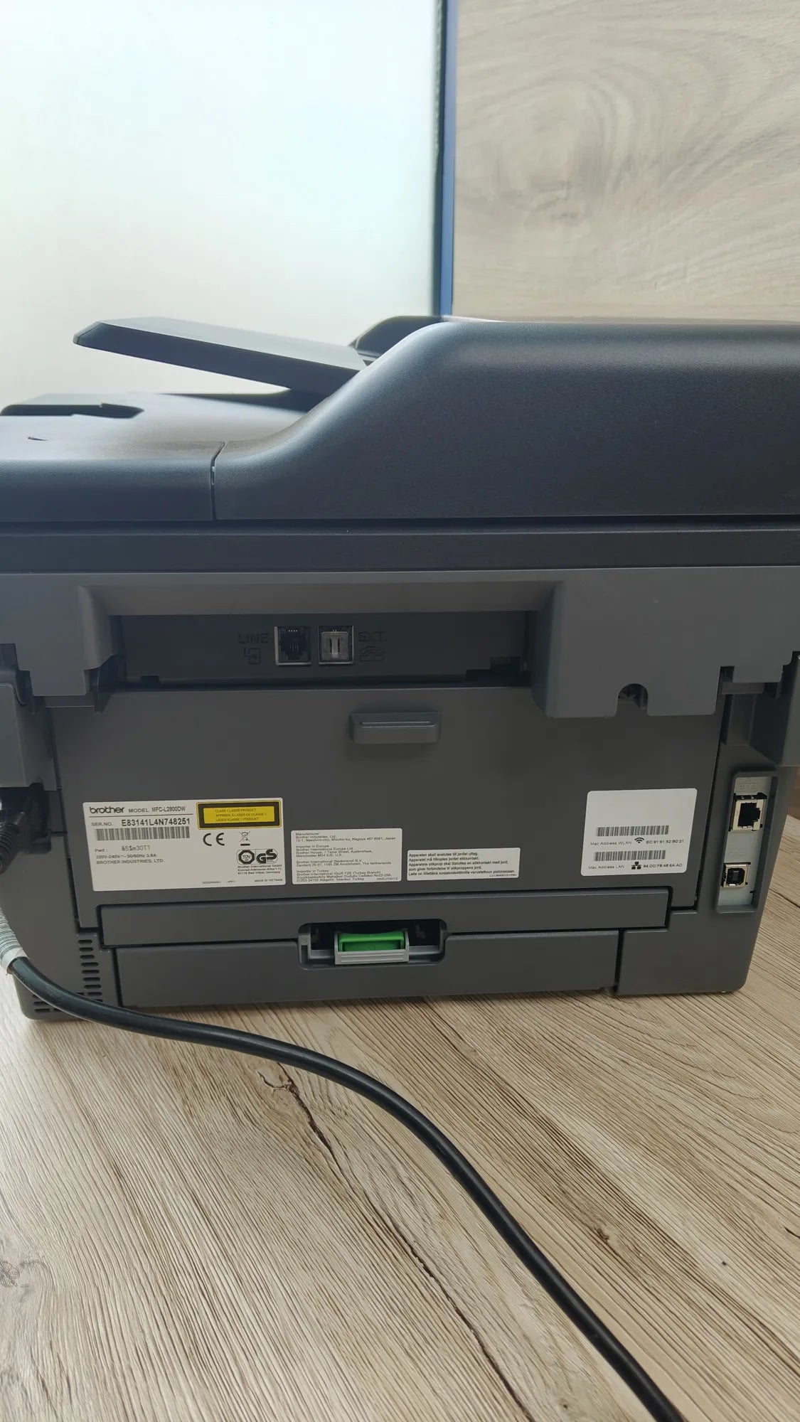 Impresora multifunción láser, WiFi