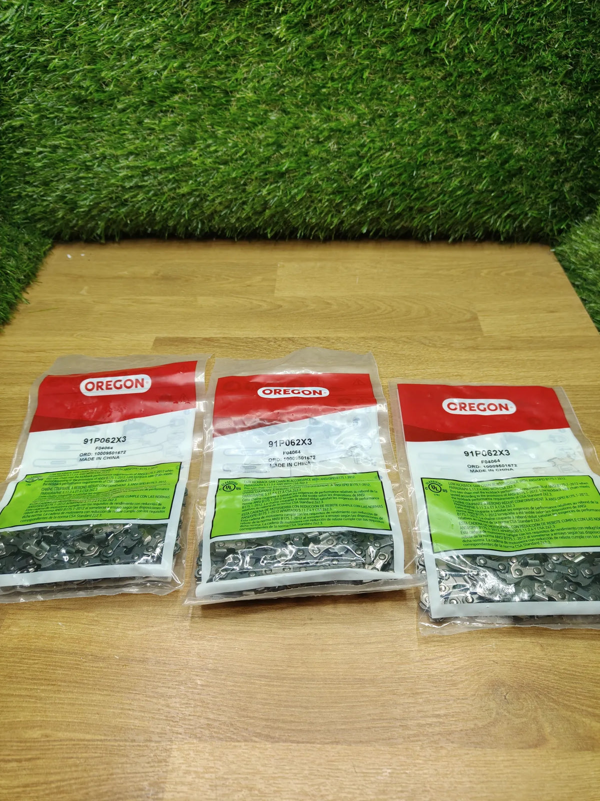 Pack 3 cadenas motosierra Oregon 91P062X3