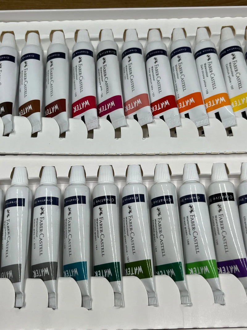 Estuche con 24 Tubos Acuarela Faber-Castell