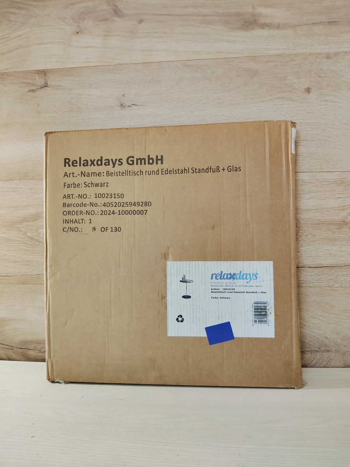 Mesa Auxiliar Redonda - Relaxdays