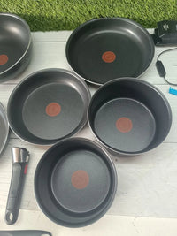 Juego de 3 Sartenes 22/24/26 cm + 2 Cazos 16/18 cm