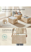 Cajas de Almacenaje Plegables, Juego de 3 Cestas
