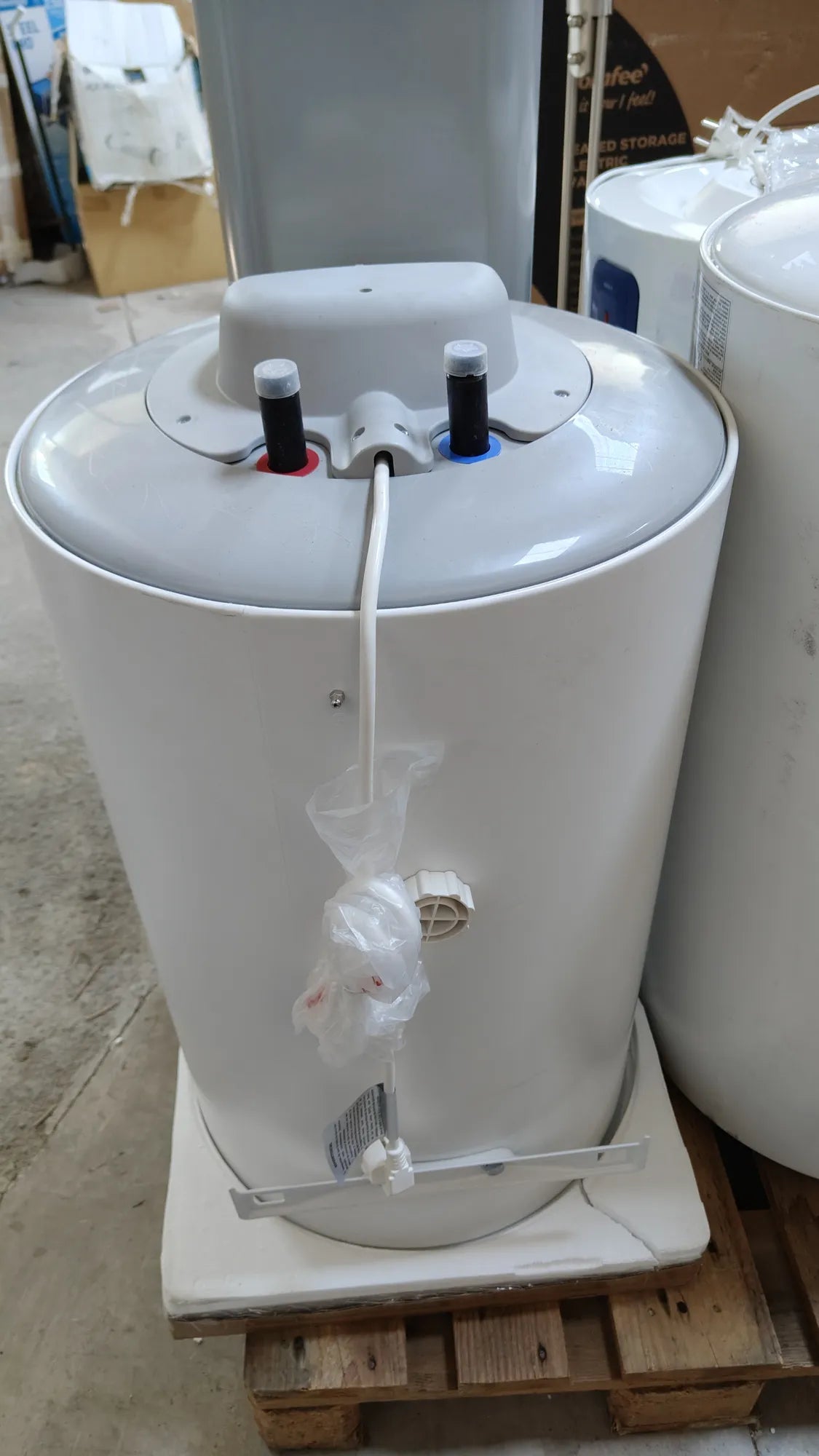 Calentador de agua eléctrico vertical, Wi-Fi, control remoto por smartphone