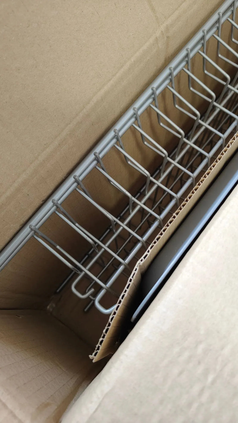Escurreplatos en kit plastificado gris