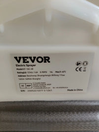 Mochila SucceBuy 16 L Batería 12 V 8 Ah VEVOR