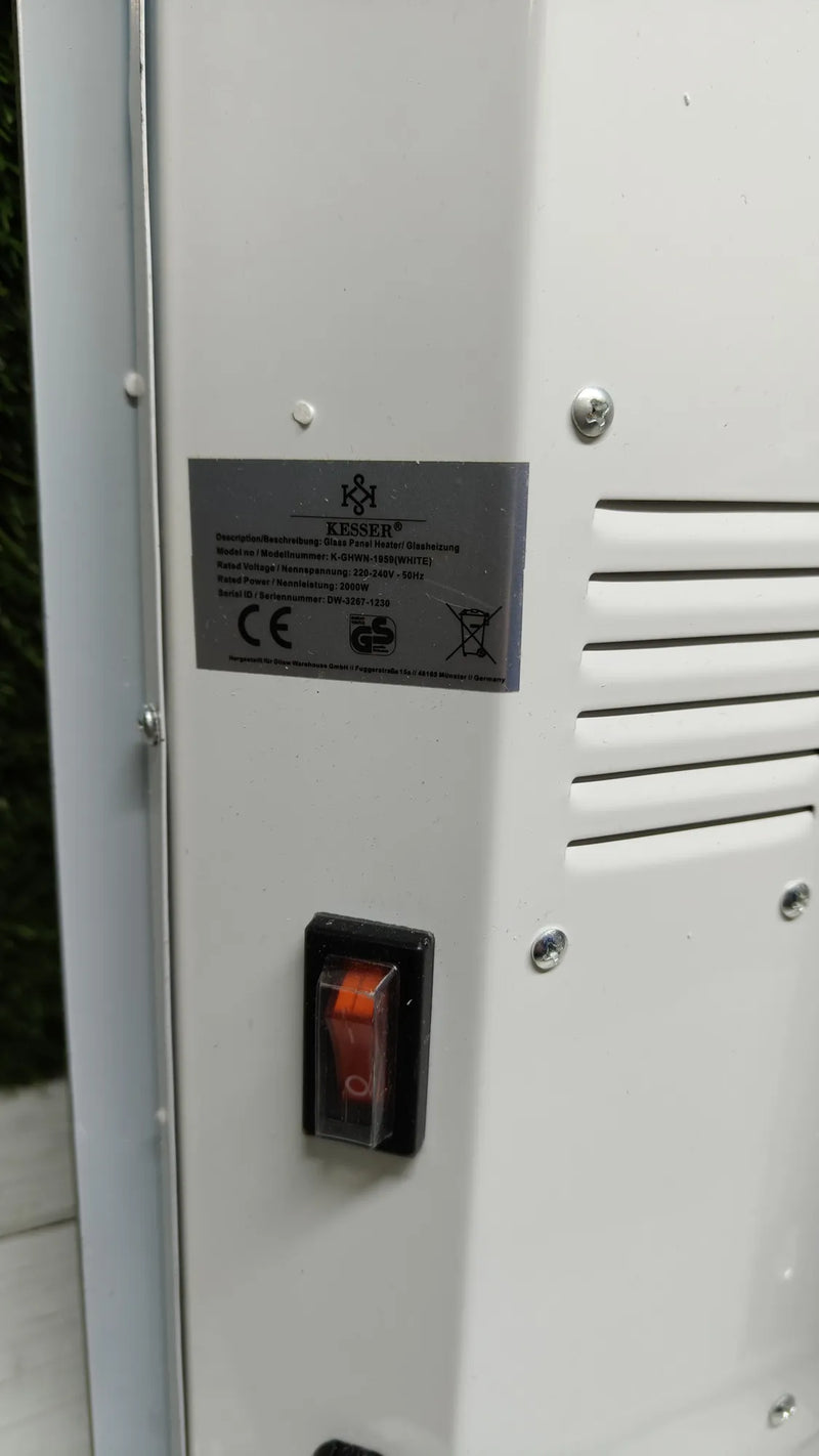 Calentador eléctrico de vidrio Convector