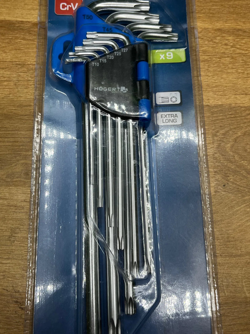 Juego de 9 piezas T10 a T50 Högert Technik
