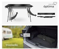 Mesa de camping de aluminio