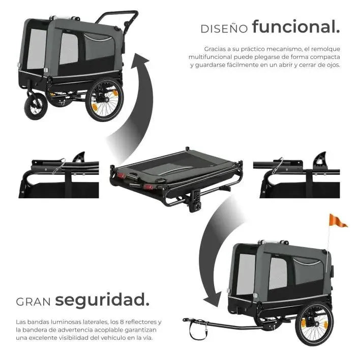 Remolque para perros