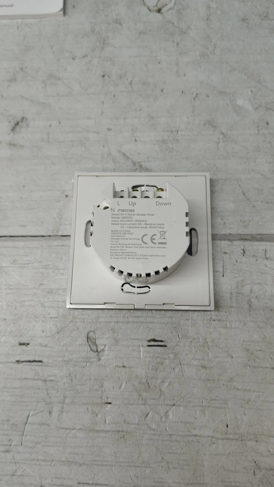 Interruptor para cortinas Meross Alexa