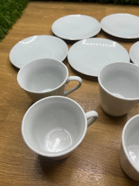 Set de 6 Tazas Con Plato Quid