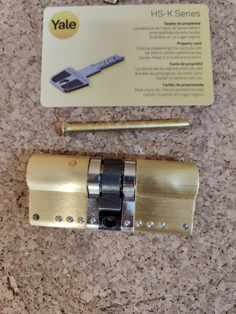 Cilindro seguridad 35x35mm laton hsk yale