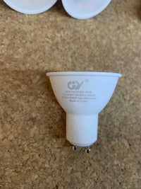 Bombilla LED GU10 6W 450LM 2700K Blanco Pack 6