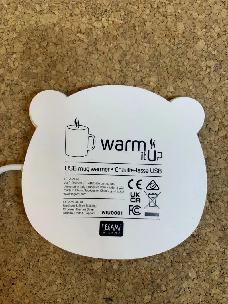Calentador de tazas, diseño de oso panda