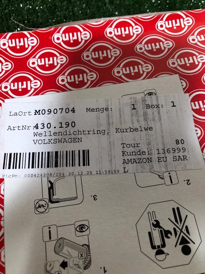 Elring 430.190 Anillo retén cigüeñal