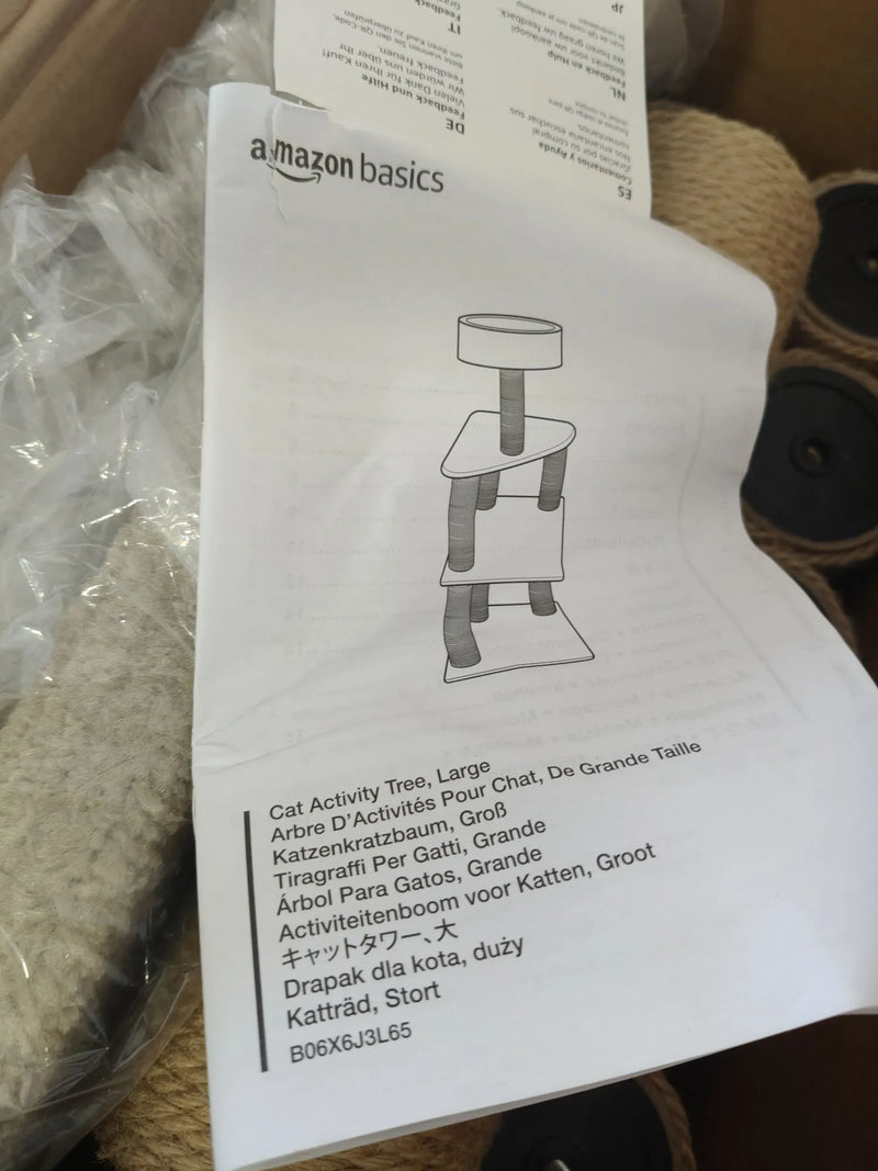 Torre multinivel para gatos - AMAZON BASICS