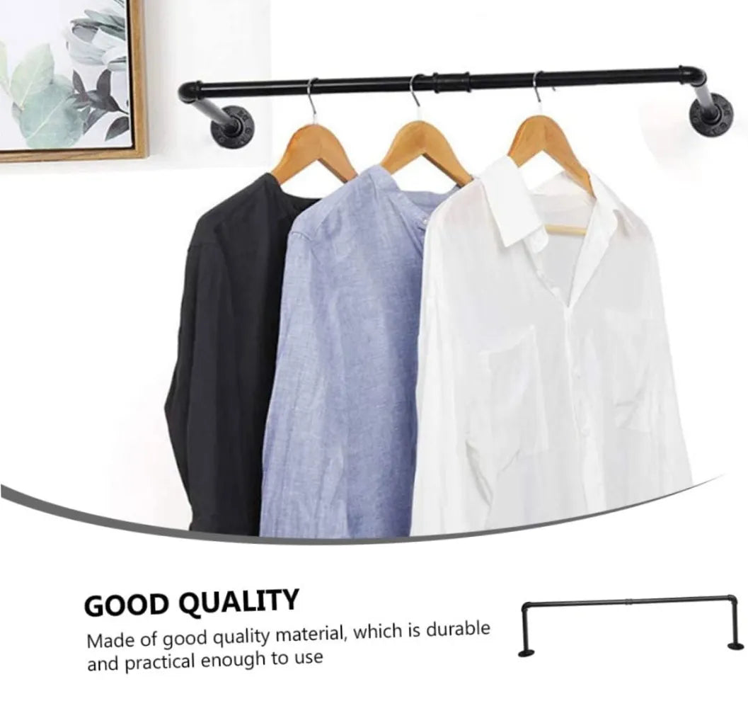 Perchero de ropa metálico de pared