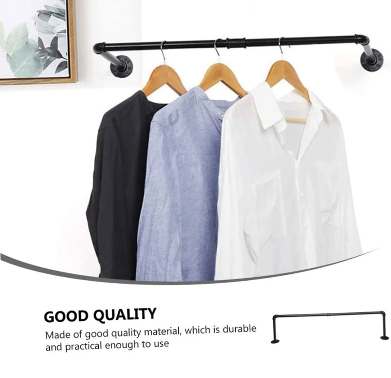 Perchero de ropa metálico de pared
