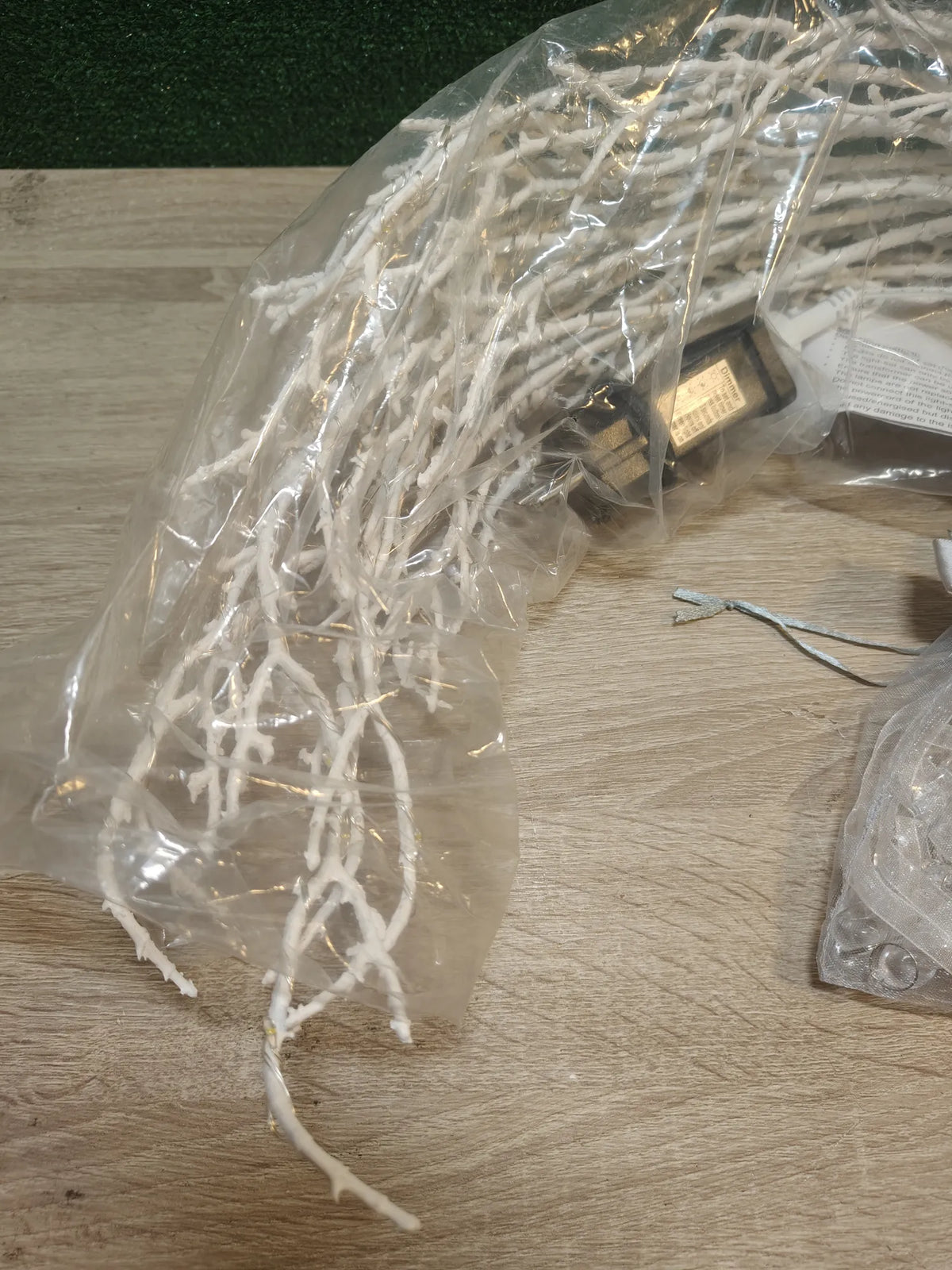 Ramas blancas iluminadas con regulador de intensidad Hairui