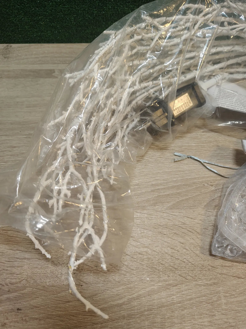 Ramas blancas iluminadas con regulador de intensidad Hairui