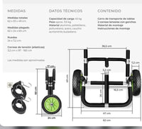 Carro para transportar tablas de surf
