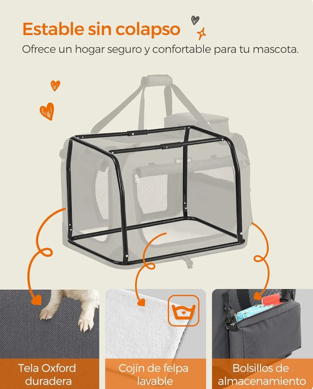 Transportín para gatos y perros - Feandrea