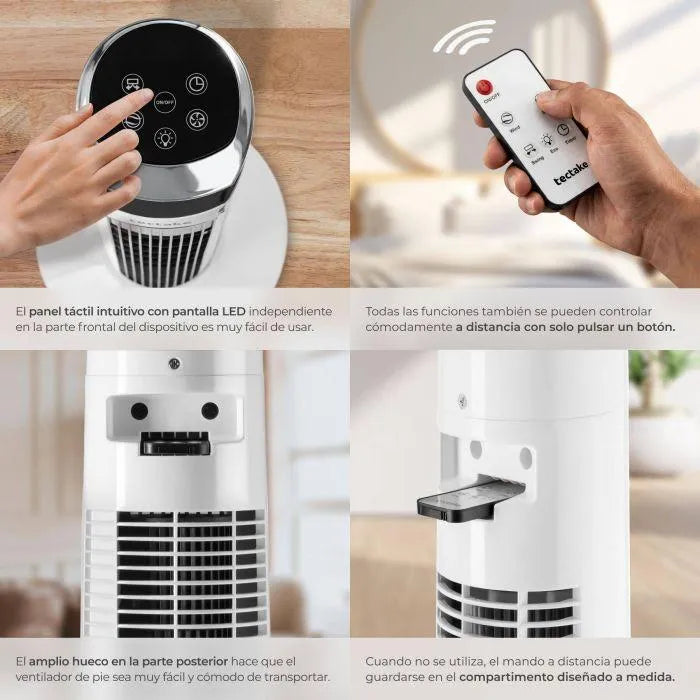 Ventilador de torre con mando