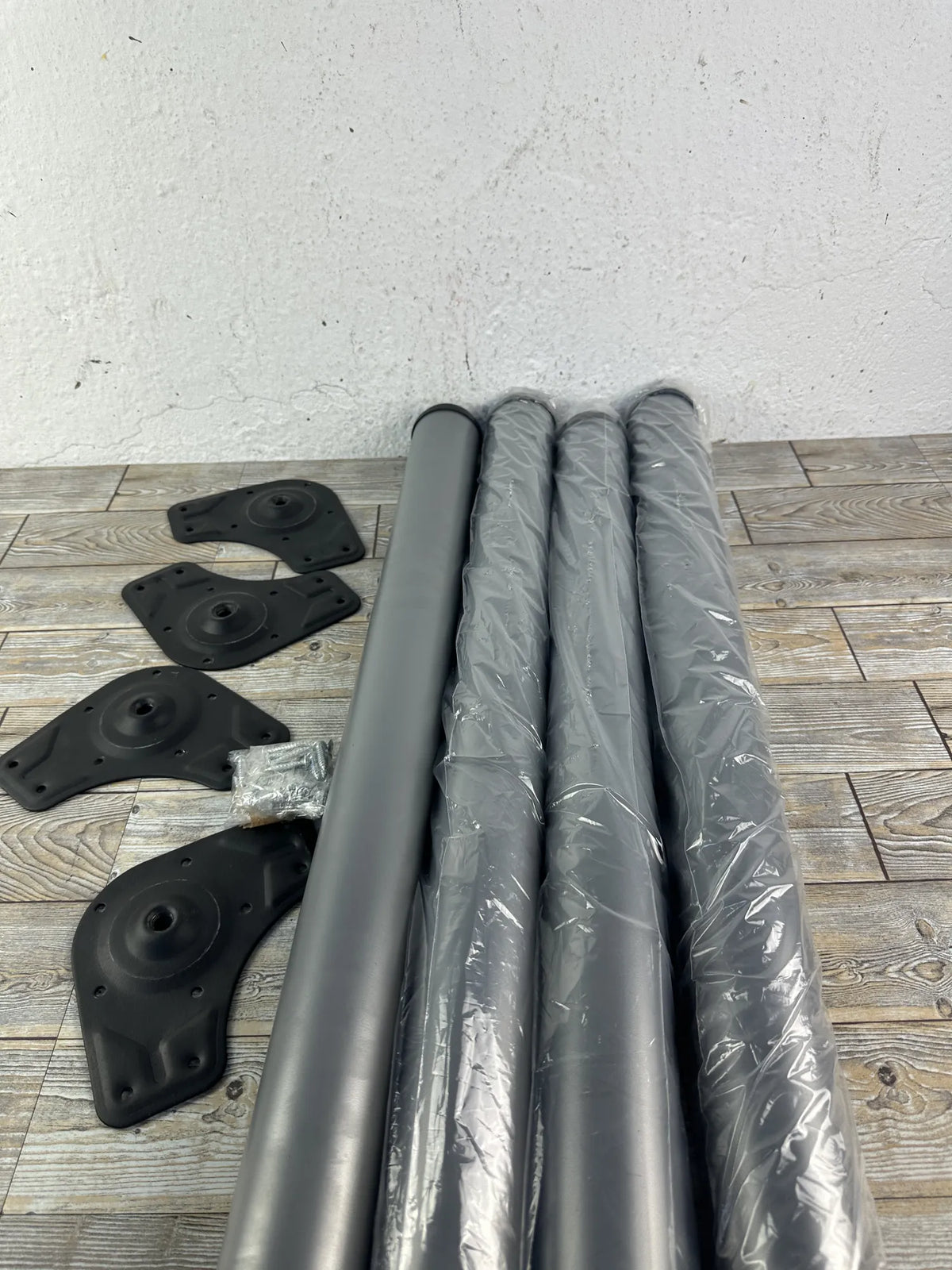 Kit 4 Patas de Mesa Regulables EMUCA Ø60x710-730mm Gris