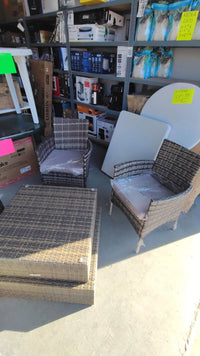 Set de 4 Sillones en Ratán