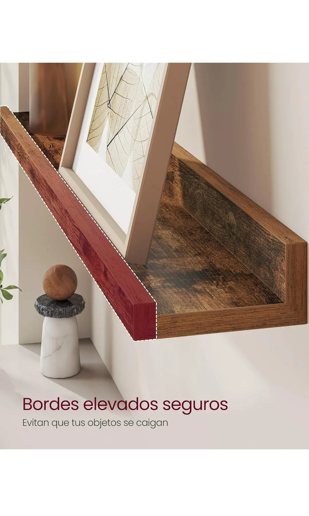 Estantes Colgantes de Pared, Juego de 2