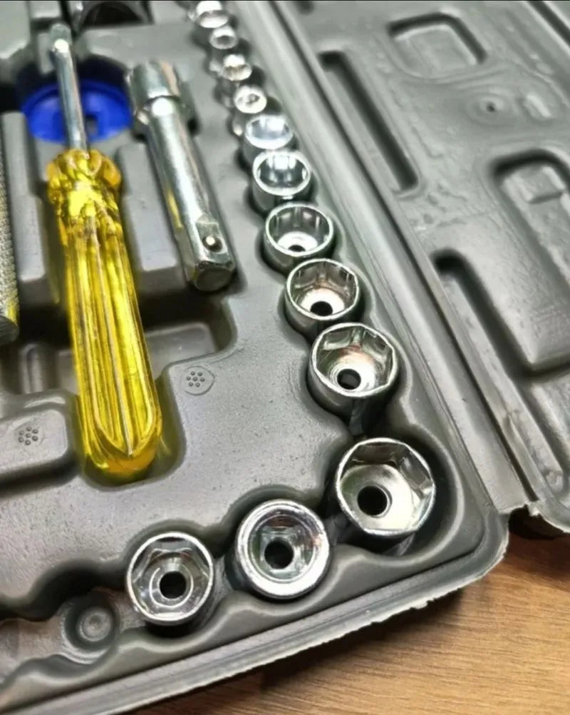 NUZAMAS Juego de 38 llaves de enchufe