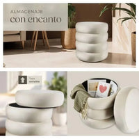 Taburete con almacenamiento