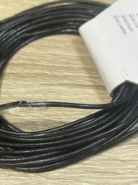 CORDÓN DE Cuero Negro 2 MM x 5 M INNSPIRO