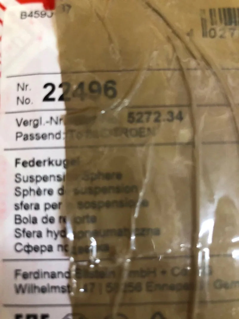 Febi Bilstein Esfera Suspensión 22496