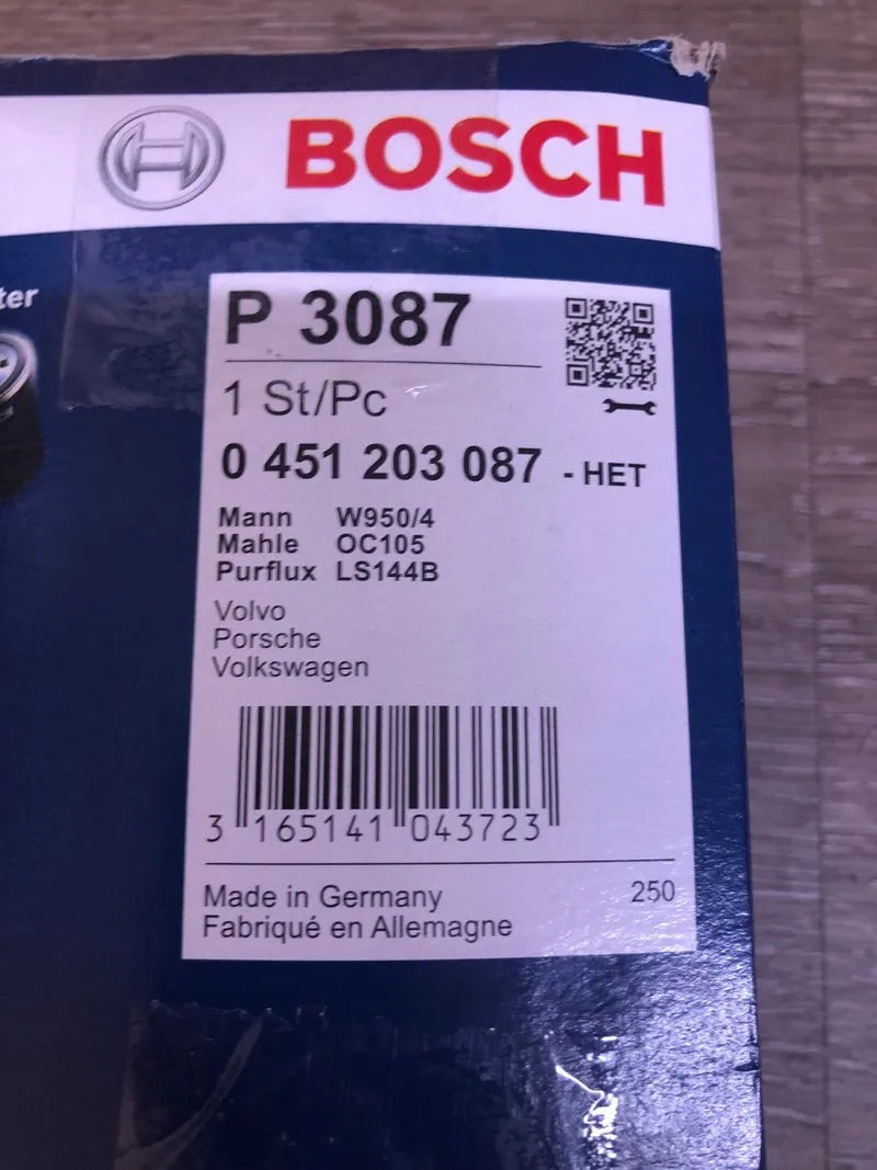 Filtro de aceite Bosch P3087