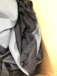 Juego de Fundas de Asiento Universales Gris/ Negro