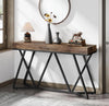 Mesa de consola con base de metal - Tribesigns