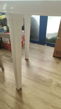 Mesa Resina Blanca Diametro 90 cm.