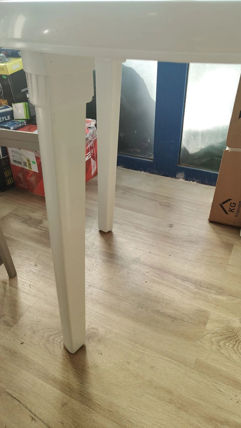 Mesa Resina Blanca Diametro 90 cm.