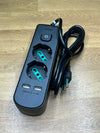 Enchufe múltiple con Interruptor y Cable Vimar