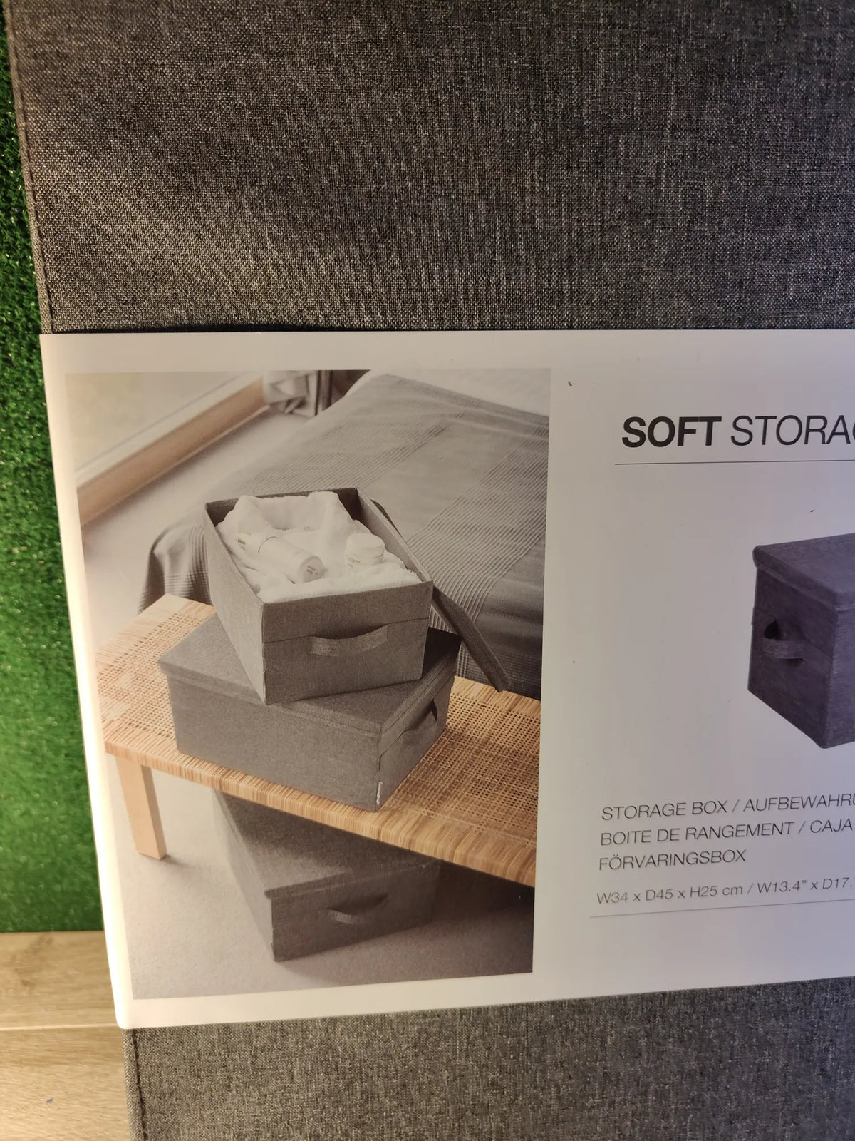 Caja de almacenamiento con tapa Bigso Box of Sweden