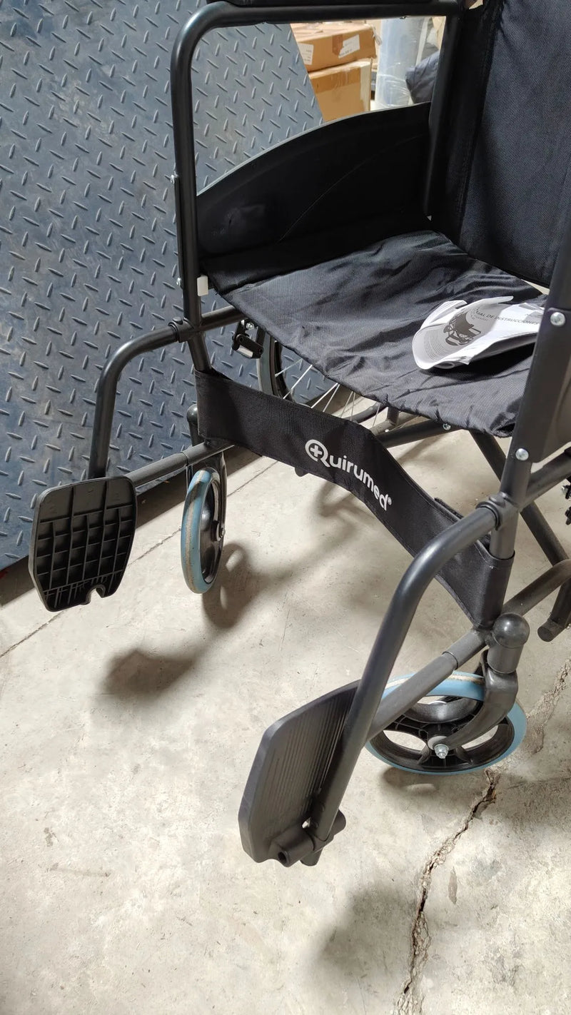 Silla de ruedas plegable, Acero, Basic Colors, Asiento 46cm