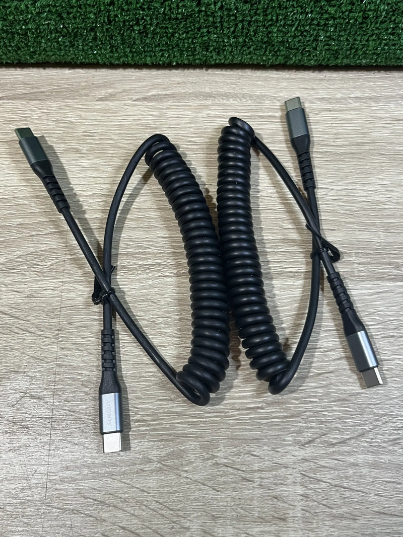 Cable USB C a USB C en espiral SUNGUY