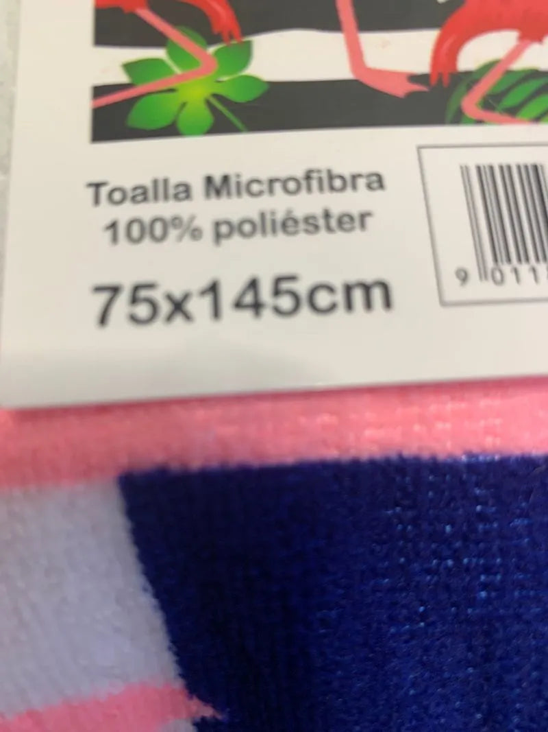Toalla microfibra flamengos