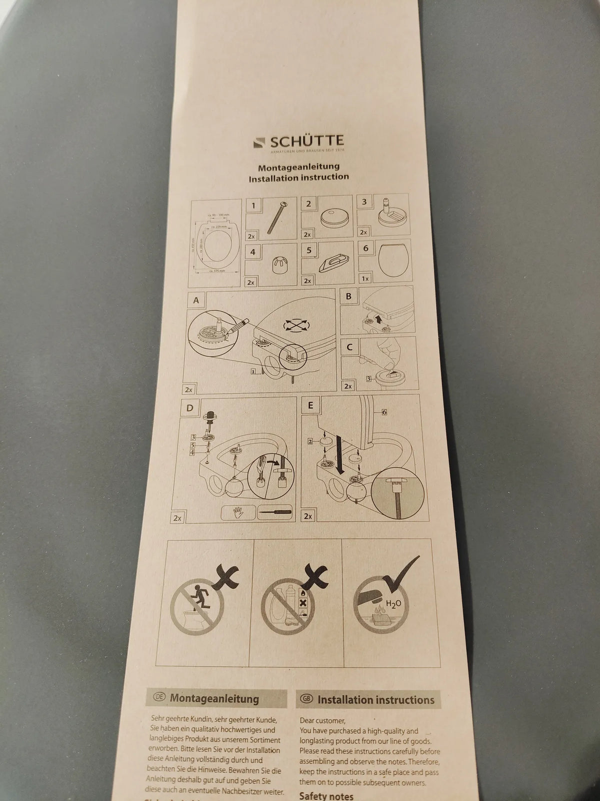 Asiento de inodoro - SCHÜTTE